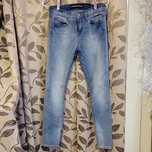 Express Blue Skinny Jeans